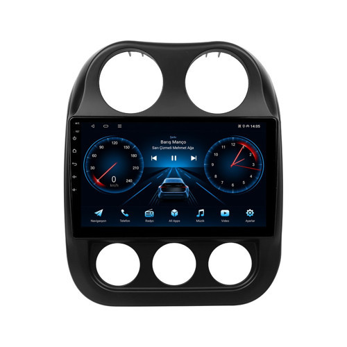Jeep Compass Android Multimedya (2010-2015) CarPlay Android Auto Navigasyon Kameralı 6GB RAM 64GB