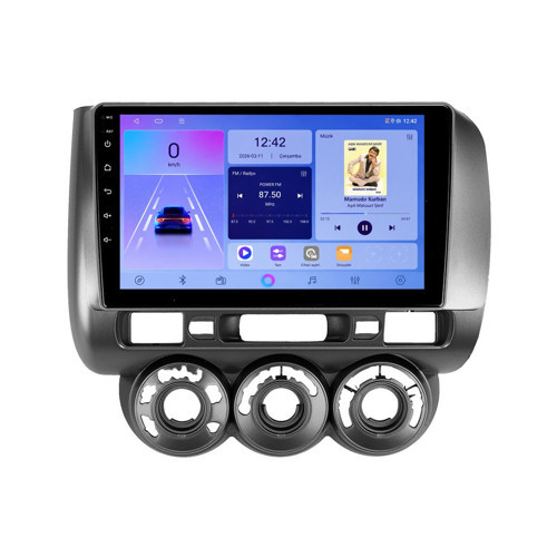 Honda Jazz Android Multimedya (2002-2008) CarPlay Android Auto Navigasyon Kameralı 8GB RAM 128GB Pro
