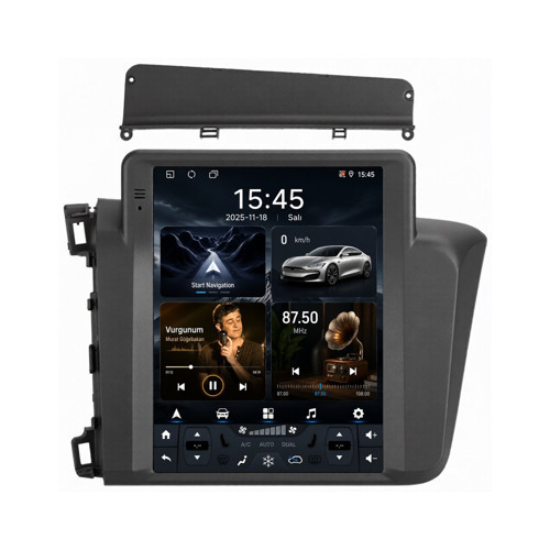 Honda Civic Android Multimedya (2012-2015) CarPlay Android Auto Navigasyon Kameralı 6GB RAM 64GB
