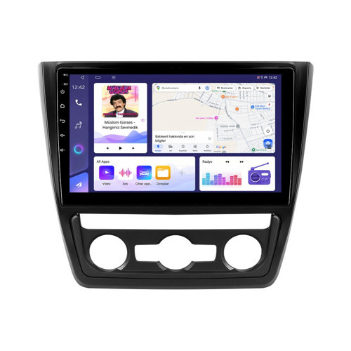 Skoda Yeti Android Multimedya (2010-2017) CarPlay Android Auto Navigasyon Kameralı 8GB RAM 128GB