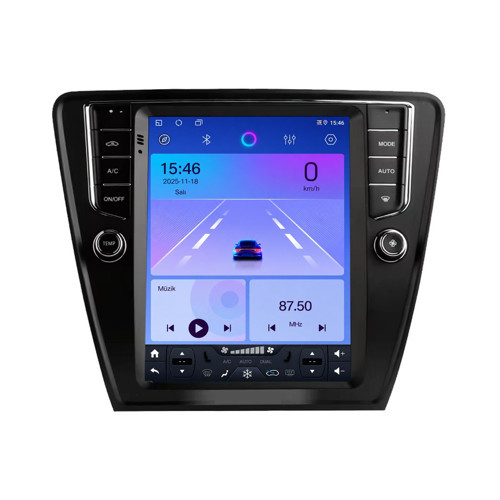 Skoda Octavia Android Multimedya (2013-2019) CarPlay Android Auto Navigasyon Kameralı 8GB RAM 64GB