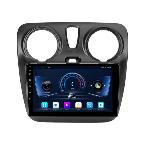 Dacia Dokker Android Multimedya (2013-2021) CarPlay Android Auto Navigasyon Kameralı 6GB RAM 64GB