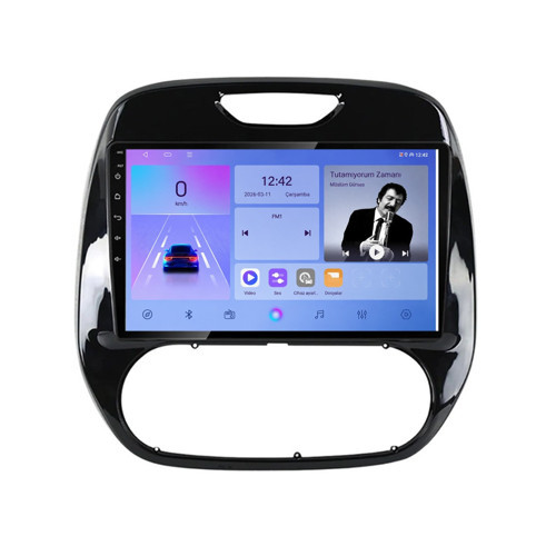 Renault Captur Android Multimedya (2013-2019) CarPlay Android Auto Navigasyon Kameralı 8GB RAM 128GB