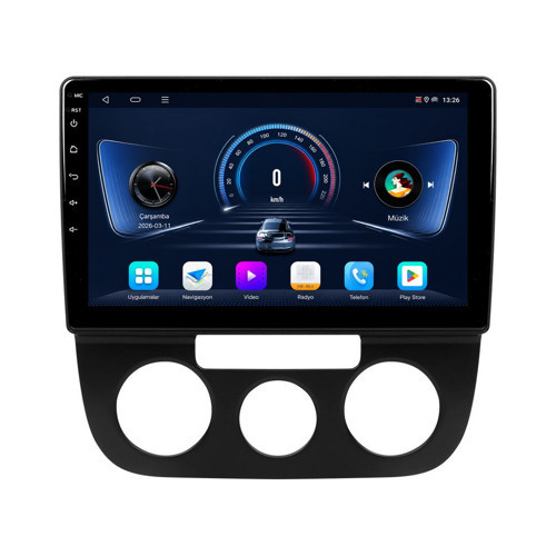 Volkswagen Jetta Android Multimedya (2006-2009) CarPlay Android Auto Navigasyon 8GB RAM 128GB