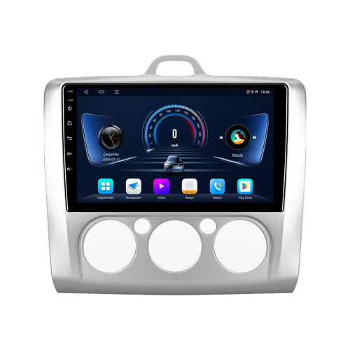 Ford Focus Android Multimedya (2006-2011) CarPlay Android Auto Navigasyon 10GB RAM 256GB Pro