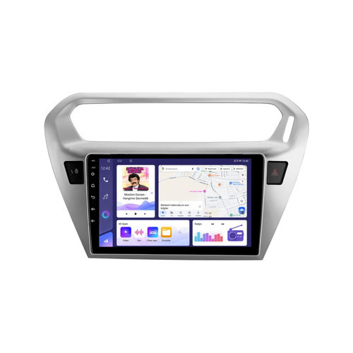 Peugeot 301 Android Multimedya (2012-2020) CarPlay Android Auto Navigasyon 8GB RAM 128GB Pro