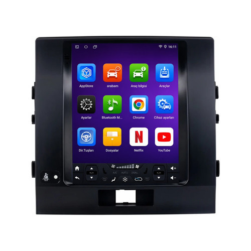 Toyota Land Cruiser Android Multimedya (2008-2015) CarPlay Android Auto Navigasyon 4GB RAM 64GB