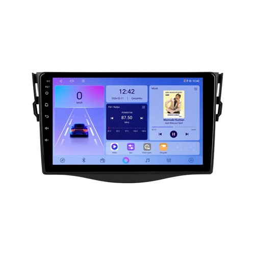 Toyota RAV4 Android Multimedya (2006-2012) CarPlay Android Auto Navigasyon Kameralı 4GB RAM 64GB
