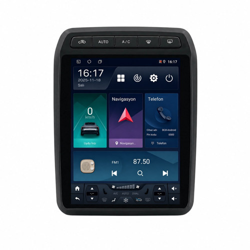 Citroen Berlingo Android Multimedya (2009-2018) CarPlay Android Auto Navigasyon 6GB RAM 64GB