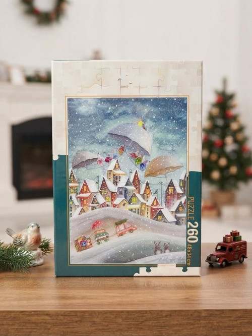 260 Parça Kış Temalı Puzzle Kış Masalı Evinize Neşe Katacak Büyülü Bir Puzzle Deneyimi
