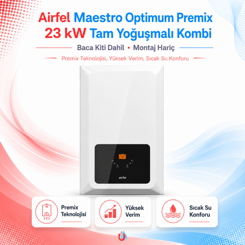 Maestro Optimum Premix 23 kW Tam Yoğuşmalı Kombi (Baca Kiti Dahil) (Montaj Hariç)