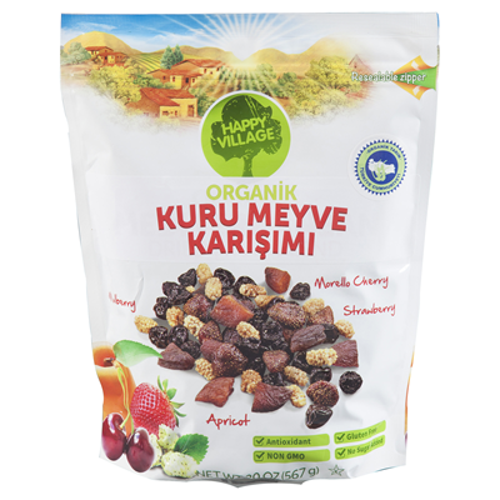 HAPPY VILLAGE Organik Meyve Karışımı 567 G