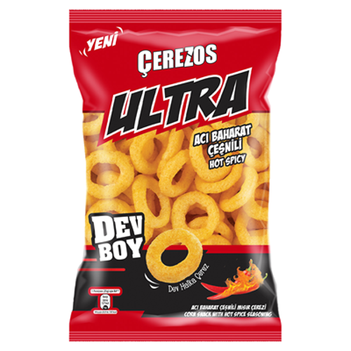 Mısır Çerezi Dev Boy 150 G Acılı Baharatlı (8'li Paket)