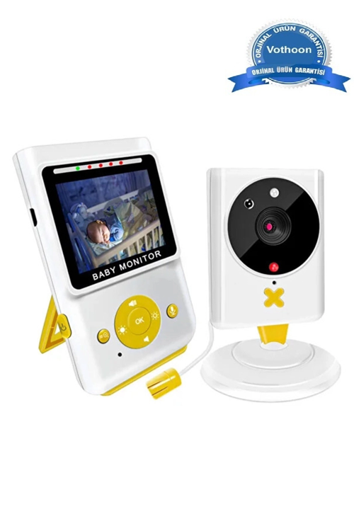 Akıllı Bebek Kamerası Monitörlü Karşılıklı Konuşma Özellikli Sıcaklık İzleme 2.4 İnç