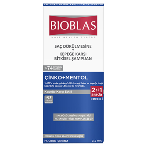 BIOBLAS ŞAMPUAN 360ML KEPEĞE KARŞI ETKİLİ (6'li Paket)