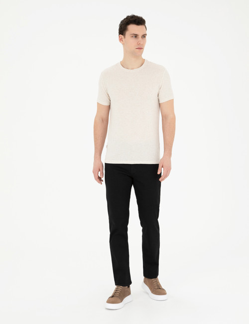 Siyah Straight Fit Jean Pantolon 50285141-VR046