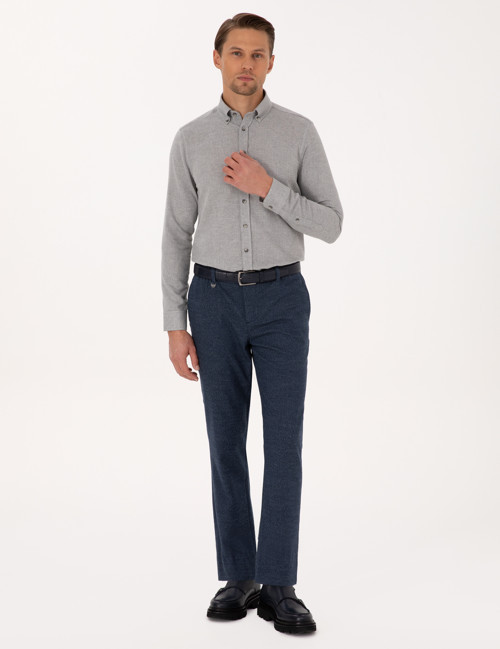 Lacivert Ekstra Slim Fit Kumaş Pantolon 50275552-VR033