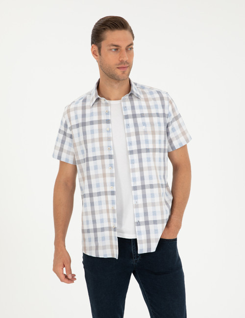 Mavi Regular Fit Kısa Kollu Gömlek 50296038-VR036