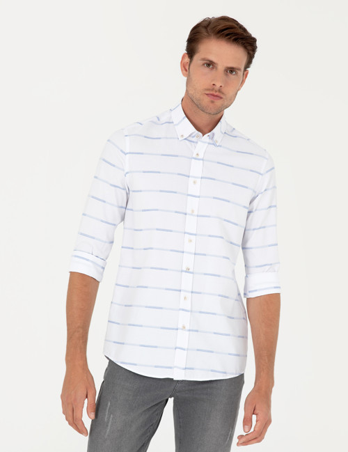 Mavi Slim Fit Uzun Kollu Gömlek 50296902-VR036