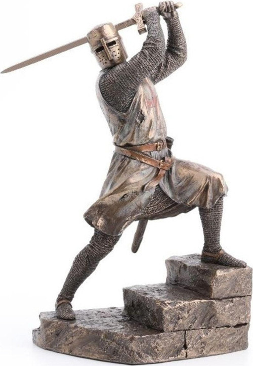 Collection Bronz Renk Haçlı Tapınak Şovalyesi 31 cm