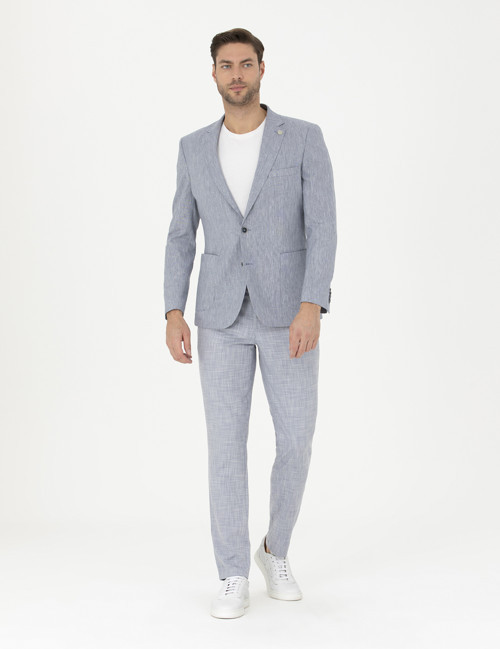 Açık Mavi Ex. Slim Fit Kumaş Pantolon 50285855-VR003