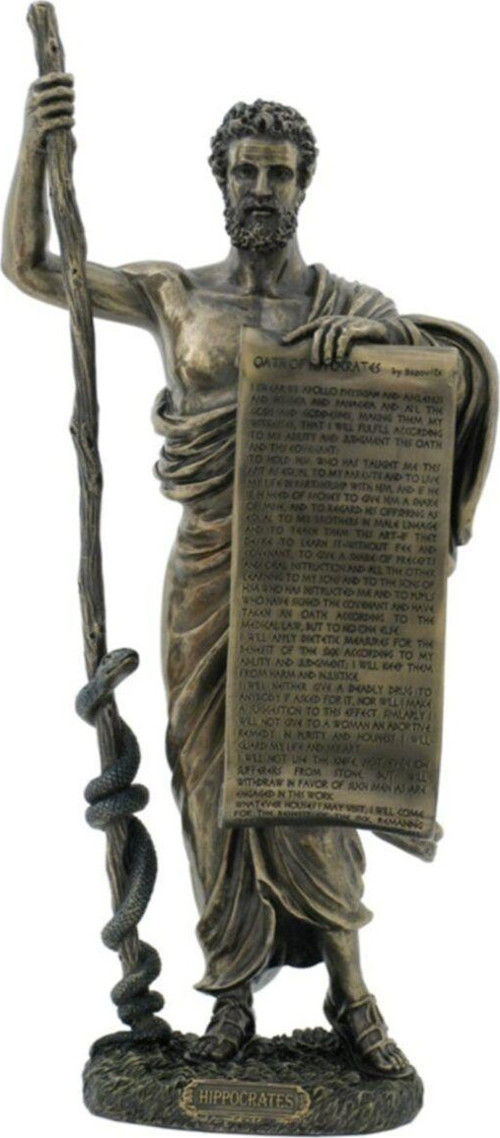 Hippocrates Figür Hipokrat Yemini Doktor 34 cm