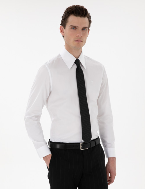 Beyaz Slim Fit Uzun Kollu Gömlek 50307951-VR013