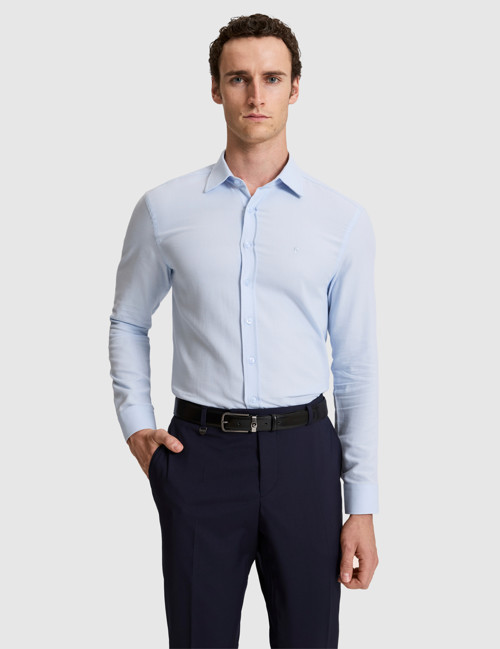 Açık Mavi Slim Fit Uzun Kollu Gömlek 50319944-VR003