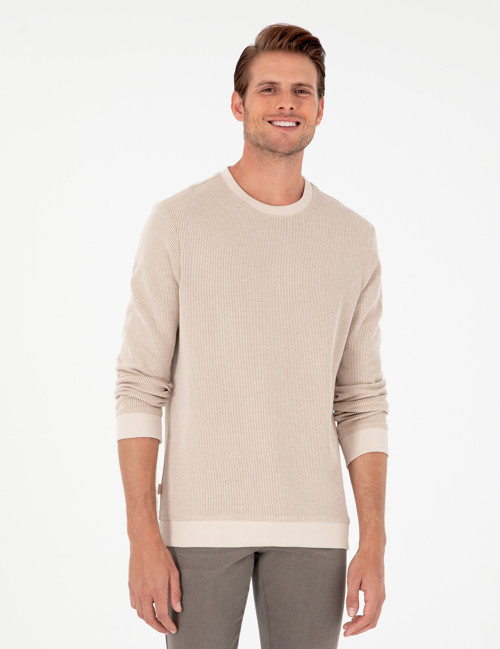 Bej Regular Fit %100 Pamuk Sweatshirt 50296752-VR011