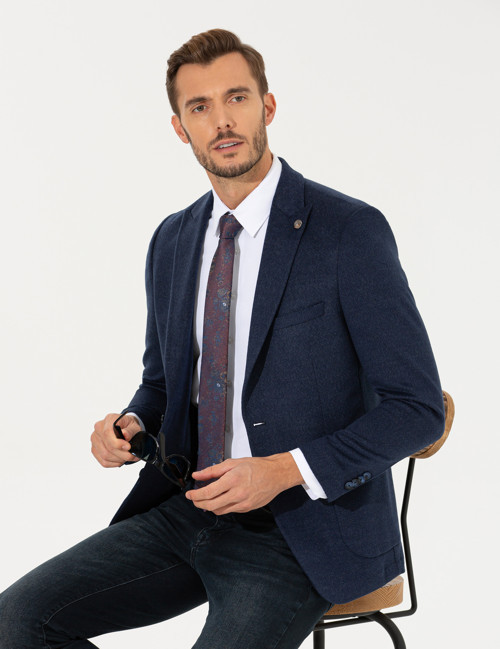 Lacivert Ekstra Slim Fit Ceket 50257488-VR033