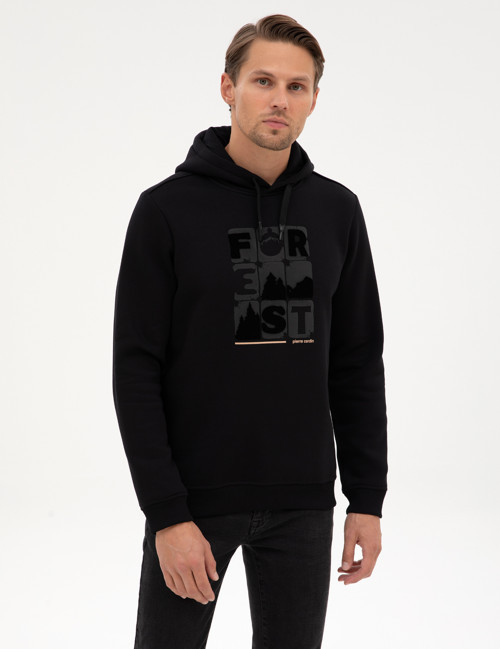 Siyah Regular Fit Sweatshirt 50315575-VR046