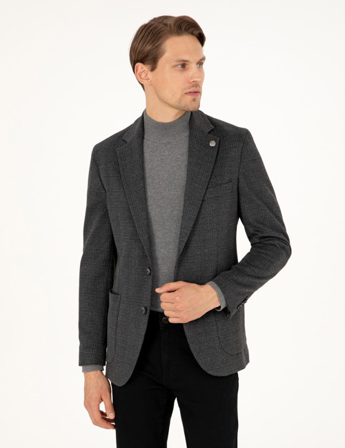 Antrasit Ex. Slim Fit Ceket 50296407-VR006