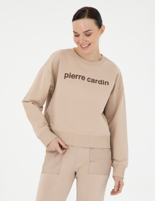 Bej Oversize Sweatshirt 50308055-VR011