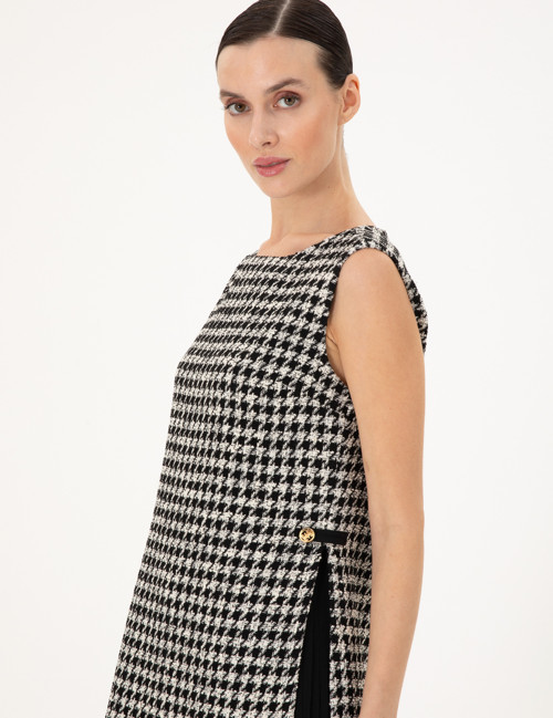 Siyah Regular Fit Dokuma Elbise 50292086-VR046