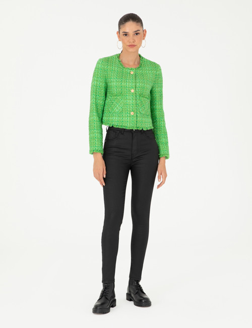 Siyah Skinny Fit Jean Pantolon 50291376-VR046