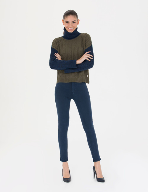 Lacivert Skinny Fit Pantolon 50273389-VR033