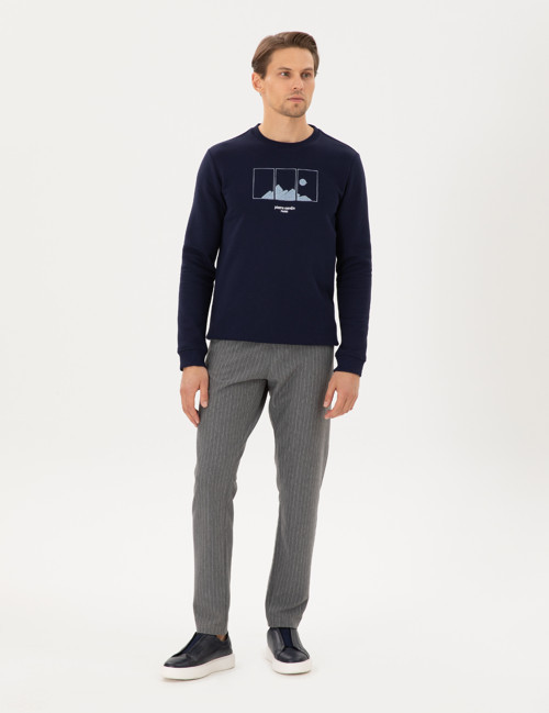 Antrasit Melanj Slim Fit Eşofman Altı 50290701-VR081