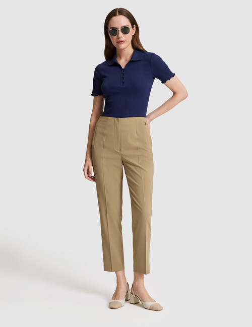 Bej Carrot Fit Kumaş Pantolon 50318977-VR011