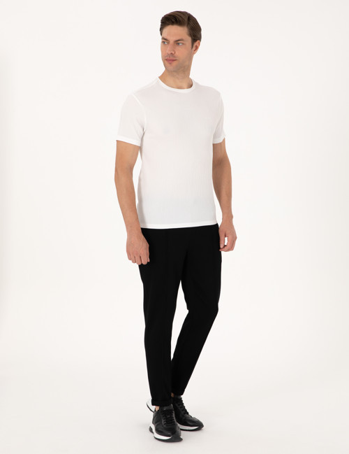 Siyah Slim Fit Eşofman Altı 50318021-VR046