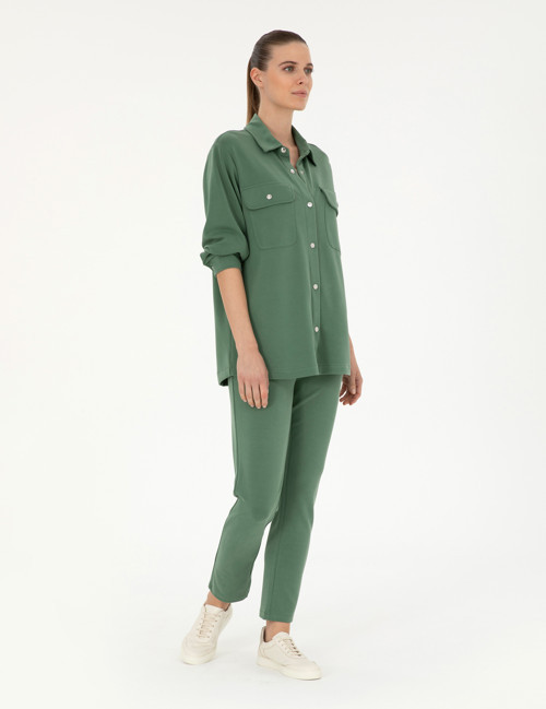 Yeşil Regular Fit Eşofman Altı 50283334-VR054