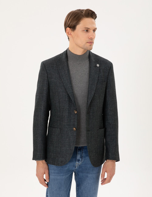 Koyu Yeşil Slim Fit Ceket 50291934-VR079