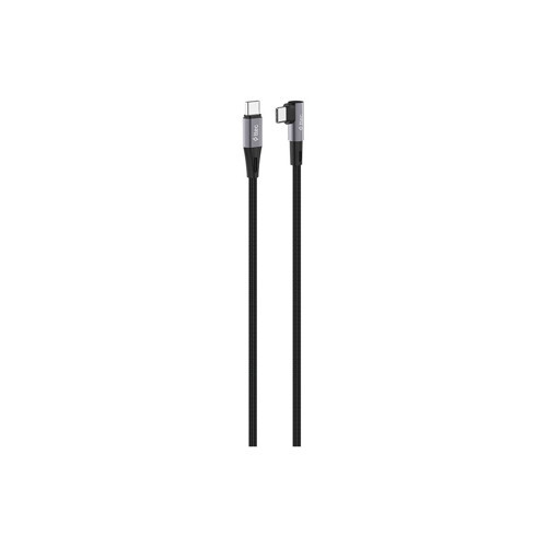 AlumiCable USB-C USB-C 60W PD/QC 90° L Tasarımlı Gamer Oyuncu 150cm Hızlı Şarj/Data Kablosu 2DK63S