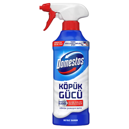 Köpük Gücü Sprey Çamaşır Suyu 450 Ml Beyaz Sabun (6'li Paket)