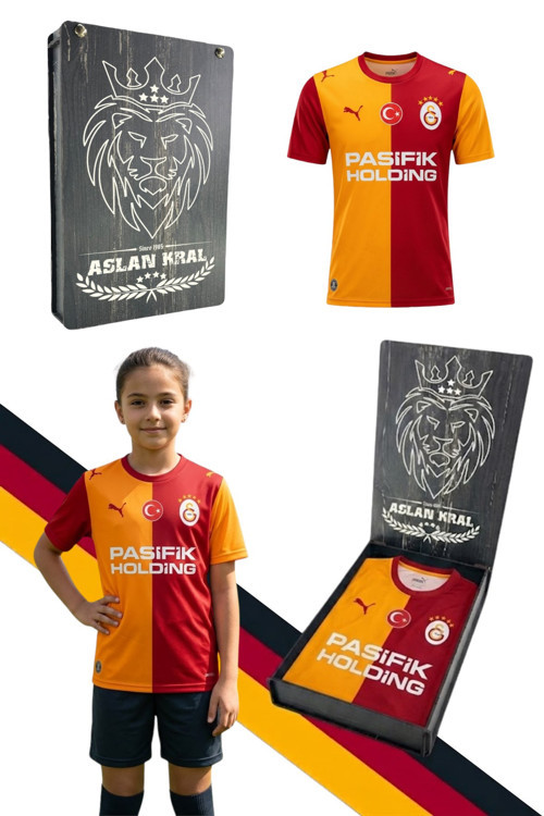 GS FRM 044 784994 GALATASARAY ORJİNAL LİSANSLI PUMA 2026/2027 İÇ SAHA PARÇALI ÇOCUK FORMA LAZER KU