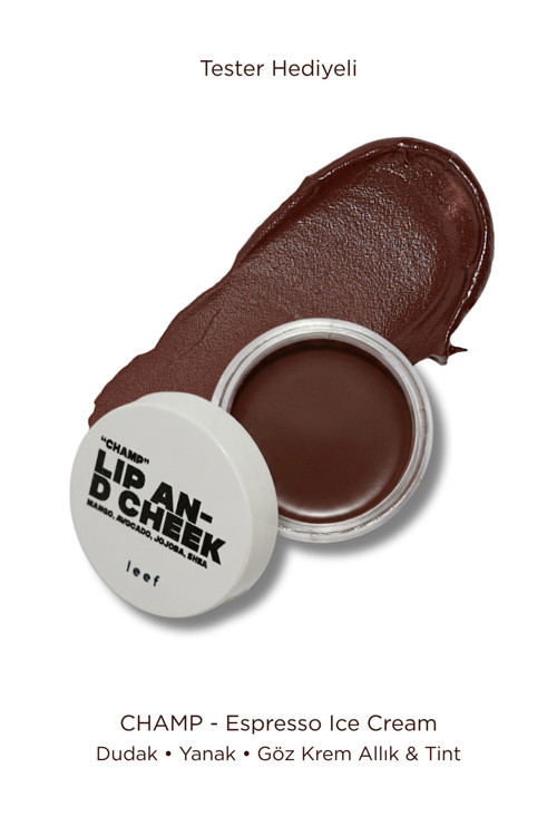 Lip & Cheek Balm Champ | Mocha Dudak & Yanak Balmı | 3’Ü 1 Arada Krem Allık & Tint