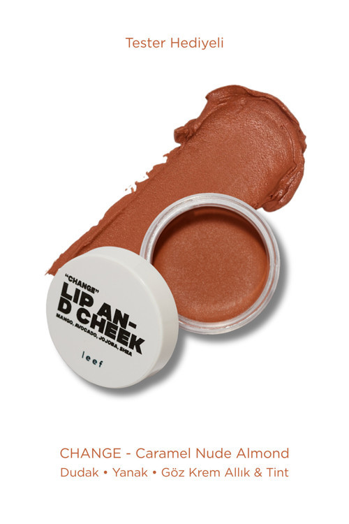 Lip & Cheek Balm Change | Almond Dudak & Yanak Balmı | Krem Allık & Tint