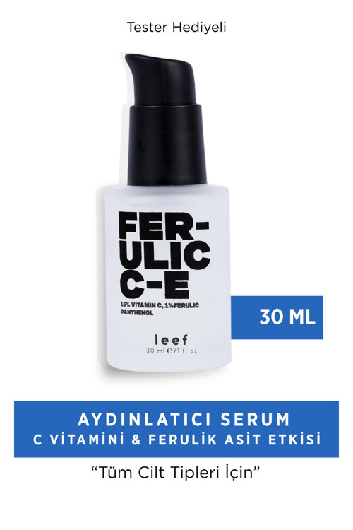 Ferulic C E Serum %15 C Vitamini %1 Ferulik Asit Aydınlatıcı Antioksidan
