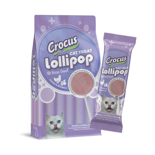 Tavuklu Ve Yaban Mersinli Kedi Lolipop