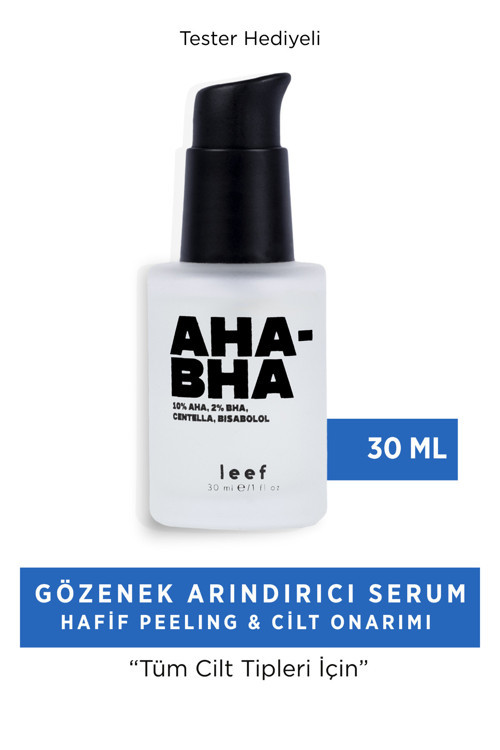 Aha Bha Peeling Serumu – %10 Aha + %2 Bha, Gözenek & Leke Görünümünü Azaltır, Su Bazlı