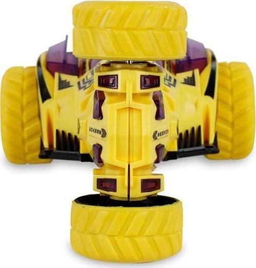 360 Derece Dönebilen Sürtmeli Araba D400 21 Sarı